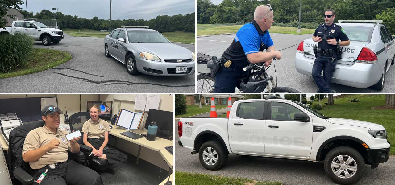 HCC Campus Police patrolling the campus