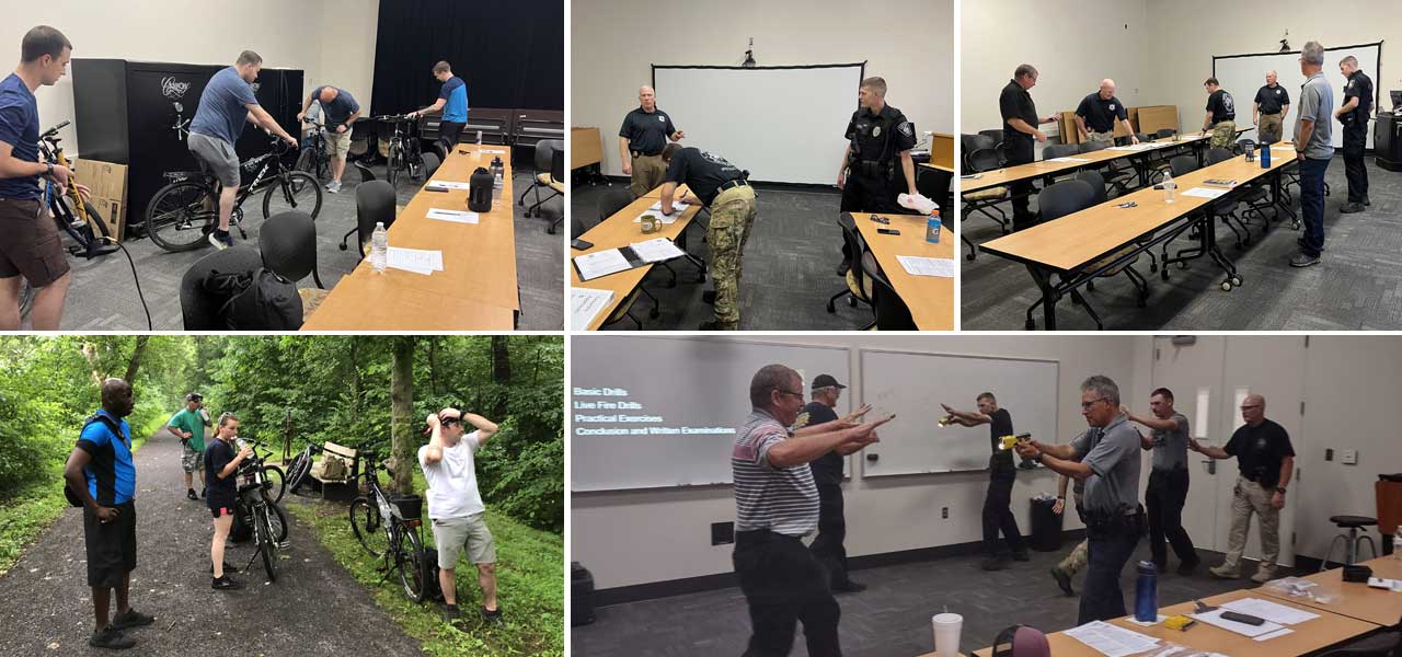 Police taser demonstration in the HCC Student Center