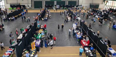 An aerial photo of the Washington County Career Expo